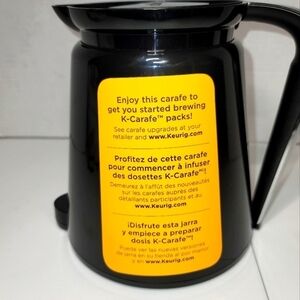 Keurig Carafe 2.0 Solid Black  K-Carafe‎ Replacement Coffee Pot 32 oz.